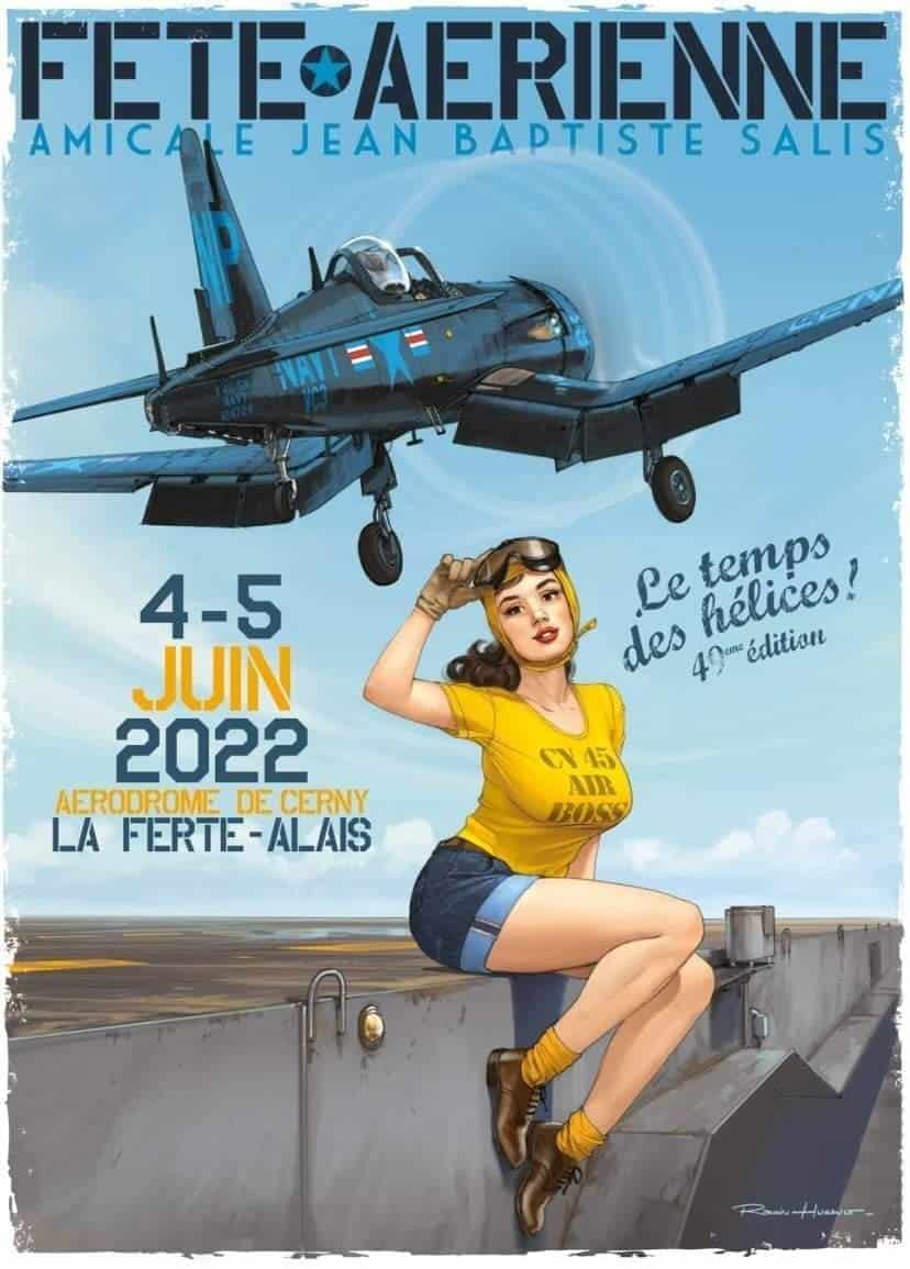 Affiche Fête aérienne Amical Jean Baptiste Salis 49 eme édition